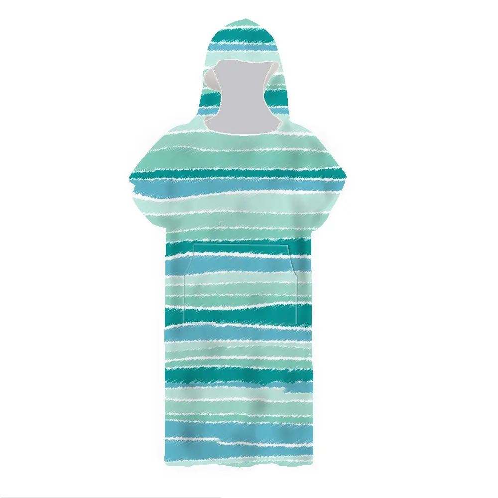 Мягкое пляжное полотенце с капюшоном лучшего качества с логотипом на заказ от китайского производителя