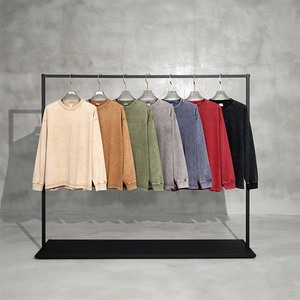 0156 Tùy Chỉnh Hai Lớp Người Đàn Ông Của Phụ Nữ Dài Tay Áo Blanc T Áo Sơ Mi - Product Image 1