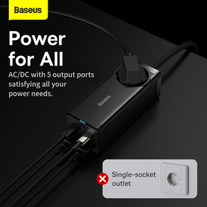 Enchufe de Carga Rápida Multiusos <span class=keywords><strong>Baseus</strong></span> GaN3 Pro con Múltiples Puertos AC+2 U+2C de <span class=keywords><strong>100W</strong></span> - Product Image 5