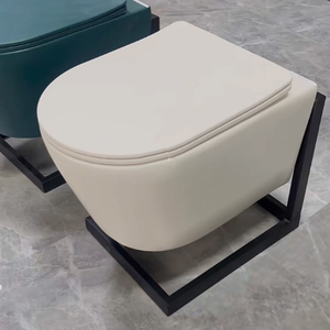 ชุดถังเก็บน้ำแบบซ่อนสำหรับอุปกรณ์สุขภัณฑ์, โถสุขภัณฑ์แบบติดผนังไร้ขอบ ระบบชำระล้างแบบวอร์เท็กซ์สไตล์ยุโรป - Product Image 2