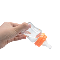 Verre de sécurité en gros la bouteille de lait en forme de mamelon de simulation sans BPA biberon pour bébé