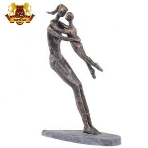 Gran oferta, artesanías de Metal de bronce, intrigantes estatuas para <span class=keywords><strong>padre</strong></span> e hija - Product Image 2