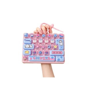 Jouet anti-stress mignon en forme de clavier de dessin animé, à bulles à presser, pour enfants, pour la décompression sur le bureau - Product Image 6