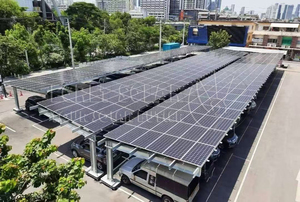 Système de montage de panneaux solaires, auvent photovoltaïque, abri de stationnement - Product Image 3