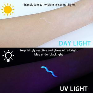 GP New <strong>Glow</strong> <strong>in</strong> <strong>Dark</strong> UV Neon Color Mineral Water Activated Invisible Washable Cosmetic Face Body Paint Eyeliner Makeup - Product Image 3