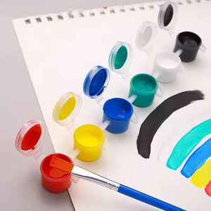 6 <b>Colors</b> Non-Toxic Acrylic Paint Strip Kids School Gift Set with 3ml Brush for Glass Canvas & Paper-Professional Art Supplies - Product Image 4