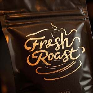 Pochette debout mate de luxe en velours avec fermeture éclair imprimée personnalisée sac en plastique de qualité supérieure pour les échantillons de soins de la peau en poudre de protéine de café - Product Image 2