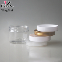 Pot en plastique de 140 ml avec couvercle à vis 68 filetages pour lotion de soin de la peau et cosmétiques en gros
