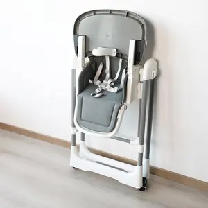 Multifunción altura ajustable portátil plegable Metal mecedora alimentación bebé silla alta para el hogar cocina comedor uso moderno