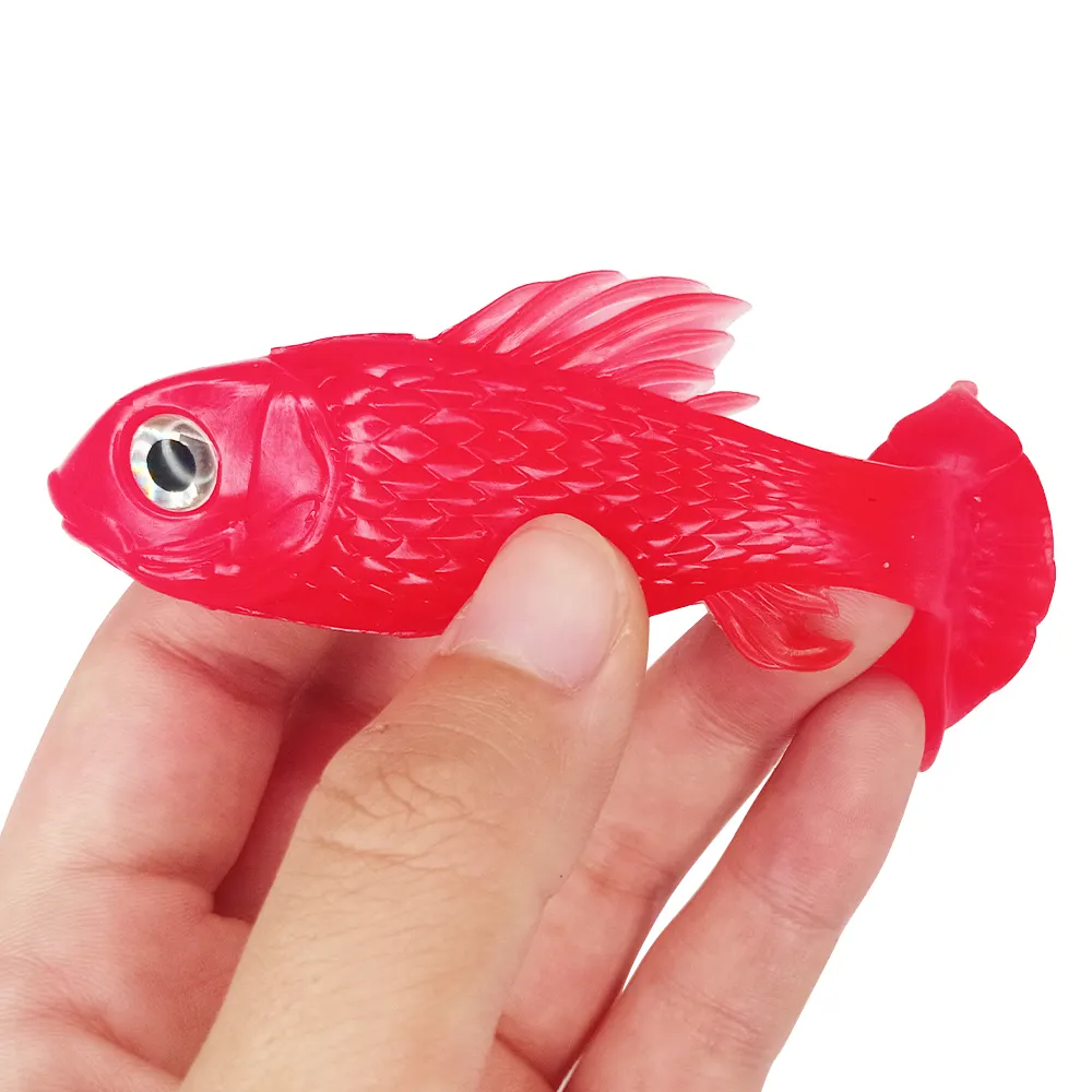 Señuelo de pesca suave artificial, 11cm, 14g, ojos 3D, cebo de pesca de carpa dorada de plástico, venta al por mayor