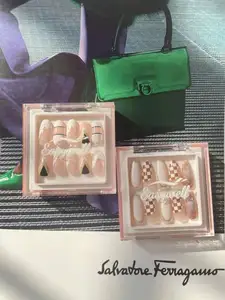 Nuovo 28 pezzi Ballerina kiss nails supply pacchetto etichetta privata personalizzata nail art migliore stampa sulle unghie