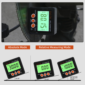 Jauge de <span class=keywords><strong>niveau</strong></span> et d'angle électronique numérique magnétique et boîte à biseau, rapporteur 4*90 degrés outil de mesure du travail du bois - Product Image 2