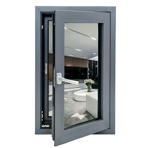 Nhôm bền khung đôi kính cửa sổ cách âm phòng ngủ bên ngoài ban công nhà thép không gỉ ngang - Product Image 1