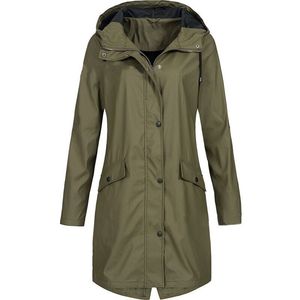 <strong>Womens</strong> Waterproof <strong>Raincoat</strong> Ladies Outdoor Rain Wind Forest Jacket Coat <strong>Plus</strong> <strong>Size</strong> - Product Image 3