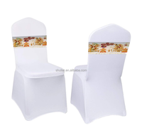 Housse de chaise personnalisée avec n'importe quel logo, motif floral éthiopien, style traditionnel éthiopien, pour banquets, hôtels et fêtes