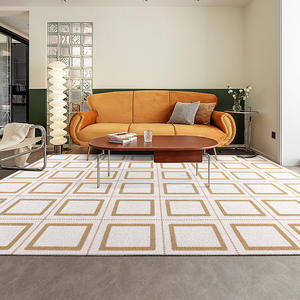 Alfombra Moderna de Lana de Lujo, Rectangular, con Patrón Geométrico, Impermeable, para Sala de Estar o Dormitorio - Product Image 5