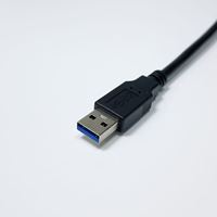كابل USB 3.0 مخصص بزاوية 90 درجة من النوع A ذكر إلى النوع C ذكر مع موصل M2 بقفل لولبي، كابل نقل بيانات بزاوية قائمة