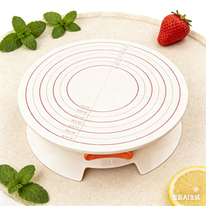 Plateau tournant à gâteau en plastique écologique antidérapant de qualité professionnelle Bakest Factory, outil de <span class=keywords><strong>pâtisserie</strong></span> DIY pour la maison - Product Image 6