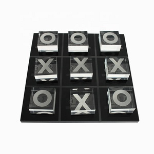 Juego de acrílico Tic Tac Toe con piezas de juego transparentes, decoración perfecta para mesa de centro y juego para la familia - Product Image 2