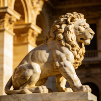 Statue de lion antique en marbre véritable, grande taille, style chinois, pour portail de jardin ou porte de maison, à vendre