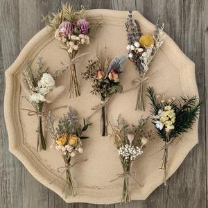 <span class=keywords><strong>Flores</strong></span> secas conservadas, Mini Ramos mixtos, Boutonnieres para decoración de boda, ramilletes de novio y juegos de regalo para festivales - Product Image 1