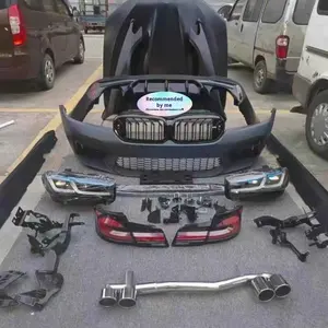 Para <span class=keywords><strong>BMW</strong></span> 5 Series F10 F18 <span class=keywords><strong>525</strong></span> Surround G30 G38 Kit Actualización de parachoques delantero y trasero para modelos antiguos y nuevos M5 Modificación de nuevo modelo - Product Image 5