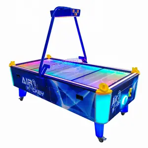Machine de jeu d'arcade de table de hockey sur air à jetons 2 joueurs jeu d'intérieur de table de hockey sur air de piscine