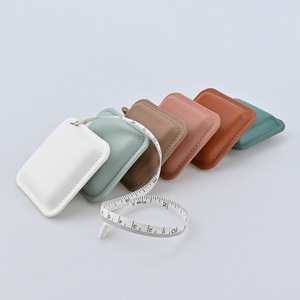 Cinta métrica Pu de 7x7cm, autoenrollable, para medir ropa, artículos promocionales y regalos. - Product Image 1