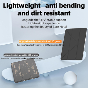 Funda para Honor Pad X9a/X9 Pro 11.5 Pulgadas 2025 con Soporte para Lápiz, Soporte Tríptico en Forma de Y, Carcasa Trasera Rígida Transparente, Cubierta Acrílica Plegable en Y - Product Image 6
