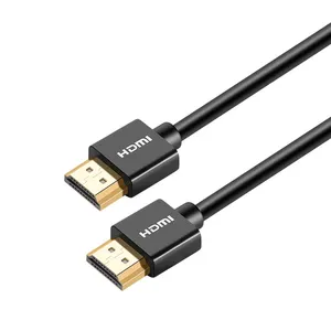 كابل HDMI نحيف أسود عالي السرعة 8k يدعم 3840p كابل HDMI 3M