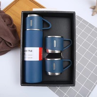 Pabrik grosir harga murah terisolasi termal botol air Set Hadiah 304 SS vakum termos cangkir 3 tutup 12-24 jam termal