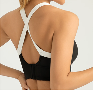 <span class=keywords><strong>Reggiseno</strong></span> sportivo da palestra per donne con cinturino sottile a contrasto regolabile su misura - Product Image 2