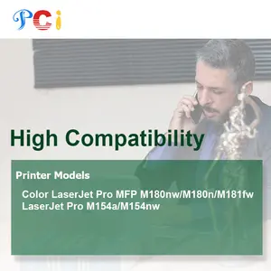 Cartouche Laser pour imprimante HP Color lerjet Pro M154a, CF530, CF530, CF530A, CF531A, CF532A, CF533A, 205A, M154a