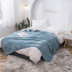 Wholesale Manta Cobertor Solid Knitted Fleece <b>Bed</b> <b>Throw</b> Blanket Super Soft Warm Plush Lightweight Couch Use - Product Image 3