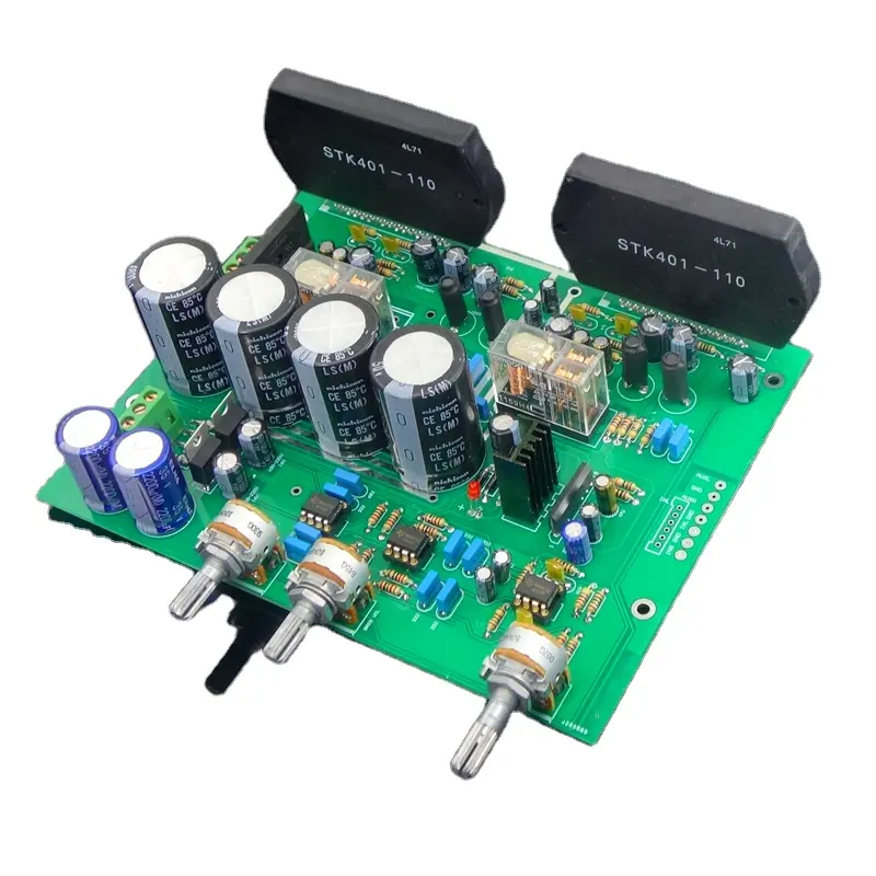 Placa amplificadora de potencia cruzada electrónica de nivel de alta fidelidad, STK401 - 110 / 140 70W * 2 / 120W * 2