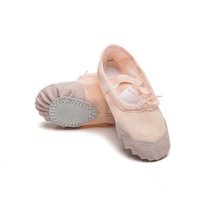 Zapatillas de Ballet Suaves para Mujer, Zapatos Planos de Lona para Danza con Suela de Goma y Forro de Algodón - Product Image 5