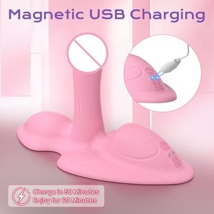YPM Vibratore a Sella con Telecomando, 10 Modalità di Vibrazione, Stimolatore per Punto G, Clitoride, Anale e <span class=keywords><strong>Prostata</strong></span>, Portatile - Product Image 5