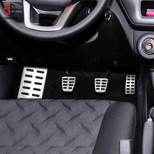 Pedali auto acceleratore di Gas freno frizione poggiapiedi copertura per Hyundai Ix25 Creta Accent Verna Solaris per <span class=keywords><strong>Kia</strong></span> <span class=keywords><strong>Rio</strong></span> Soul K2 KX3 - Product Image 6