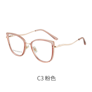 女性のための多機能金属眼鏡フレーム-高品質卸売猫眼鏡フレーム超軽量プリントパターン付き - Product Image 2