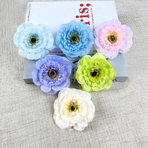 Cabeza de Flor de Peonía de Seda de 9.5 cm de Diámetro, Decoración para Bodas, Accesorio para el Cabello, Arreglo de Pared - Product Image 2
