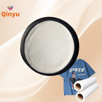 Poudre DTF TPU thermofusible Qinyu Premium blanche et noire, adhésif TPU pour impression par transfert thermique sur T-shirt DTF, 1/5/25 kg/sac
