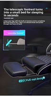 Chaise de Gaming Esports Racing Inclinable Pivotante avec Base Cinq Étoiles, Roulettes, Accoudoirs, Revêtement en Cuir Synthétique et Mousse Haute Élasticité