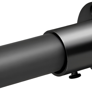 AMAKE <span class=keywords><strong>Tringle</strong></span> de <span class=keywords><strong>placard</strong></span> robuste en acier inoxydable noir, diamètre 1,3 po, réglable de 17 à 75 po, support mural détachable pour salles de bain, modèle Dfs - Product Image 5