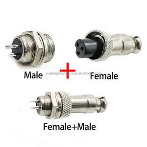 Conector circular GX16 de diámetro macho y hembra de 6 pines, enchufe de aviación, Conector de Panel de cable de 16mm, 1/3/4/5/6/7/8/9/10 pines - Product Image 3