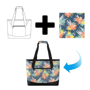 Sac isotherme personnalisé pour femme, sac de pique-nique écologique, sac de courses à bandoulière pour camping familial, sac isotherme personnalisé pour le shopping - Product Image 1