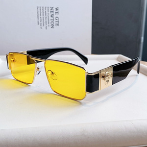 <b>Sunglasses</b> <b>Square</b> Metal Frame Polarized UV400 Unisex Fashion Sun Protection Adult - Product Image 2