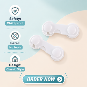 Verrou de sécurité pour bébé, produit de sécurité pour enfants, vente chaude sur TikTok, adhésif pour armoire, réfrigérateur, <span class=keywords><strong>tiroir</strong></span> - Product Image 1