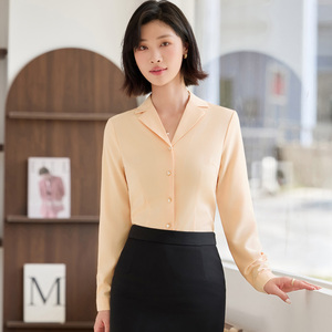 Chemise blanche femme 2025 nouveau printemps et automne haute qualité mode tempérament déesse ventilateur chemise professionnelle haut à manches longues - Product Image 3