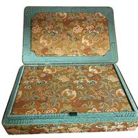 Tissu de reliure de livre en satin Dragon Yunjin de luxe ultra-brillant - Brocart royal chinois doré de qualité supérieure pour couverture de livre et coffret cadeau haut de gamme