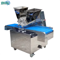 Nouvelle machine à déposer les biscuits bicolores ZL-CO600D avec PLC et servomoteur, machine à biscuits à large bande transporteuse, buse personnalisable, équipement de boulangerie